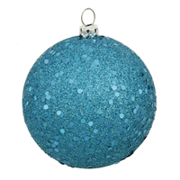 Vickerman Turquoise Ball Ornament