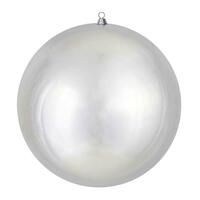 20" Giant Silver Shiny Ornament