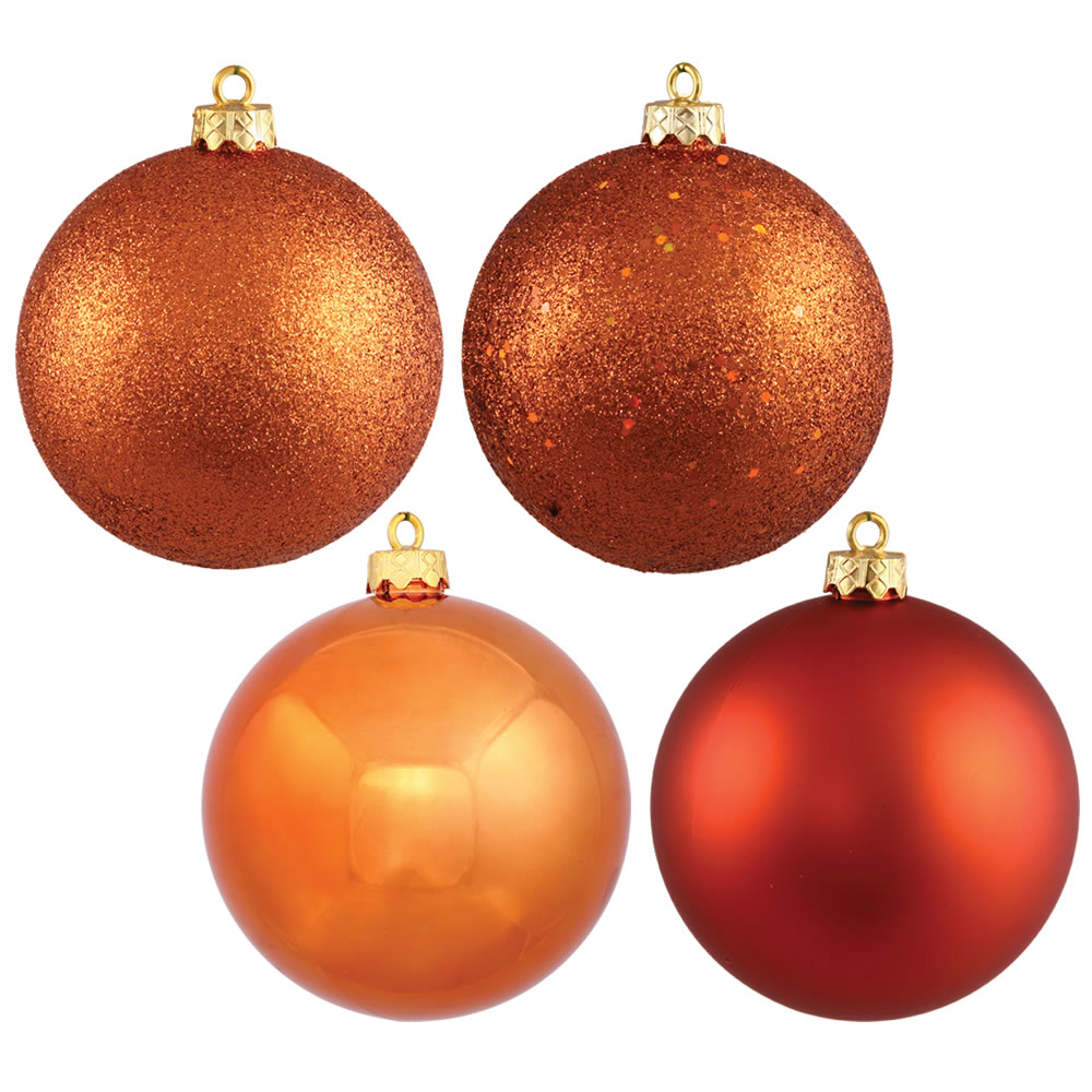 Vickerman Burnished Orange Ball Ornament