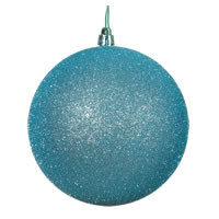 2.4" Baby Blue Glitter Ball 24/Bag