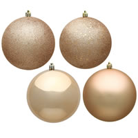 6" Café Latte Ball 4 Finish Asst 4/Box