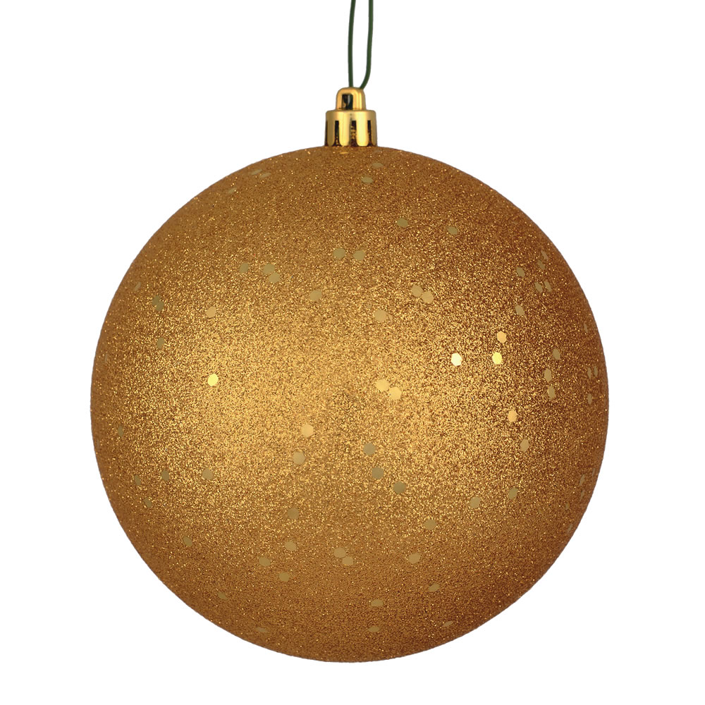 Vickerman Copper/Gold Ball Ornament