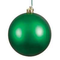 8" Green Matte Ball UV Drilled Cap