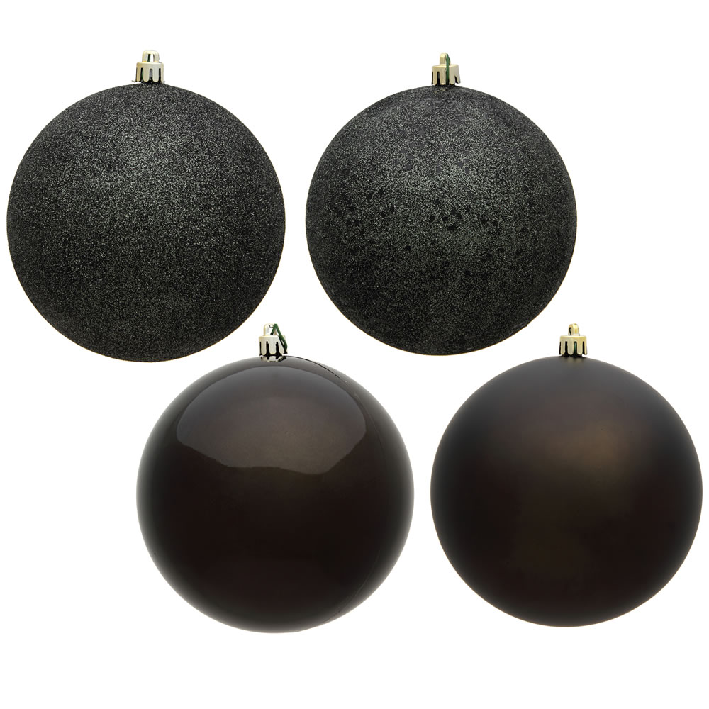 Vickerman 6" 4-Finish Ball Ornament Assorted Set