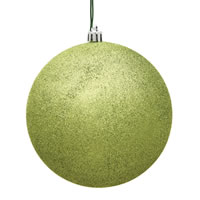 2.75" Lime Glitter Ball 12/Bag