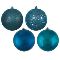 4" Sea Blue 4 Finish Ball Asst 12/Bx