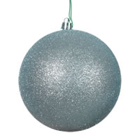 2.4" Silver Glitter Ball 24/Bag