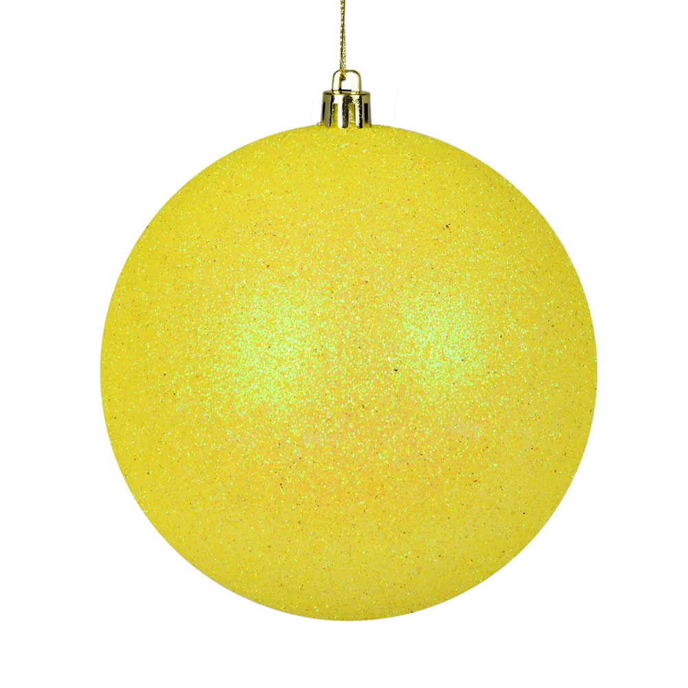 Vickerman Yellow Ball Ornament