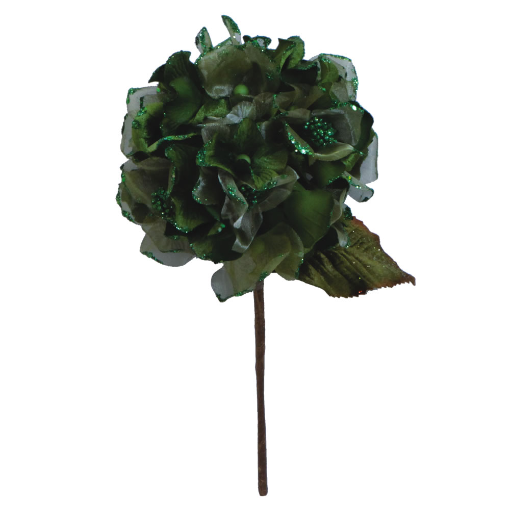 Vickerman 29" Velvet Sheer Hydrangea Aritificial Christmas Pick