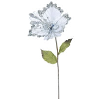 Vickerman 23" Hibiscus Aritificial Christmas Pick