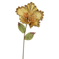 Vickerman 23" Hibiscus Aritificial Christmas Pick