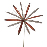 Vickerman 24", 20" Velvet Papyrus Aritificial Christmas Pick