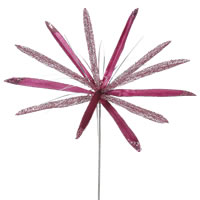 Vickerman 24", 20" Velvet Papyrus Aritificial Christmas Pick