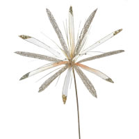 Vickerman 24", 20" Velvet Papyrus Aritificial Christmas Pick