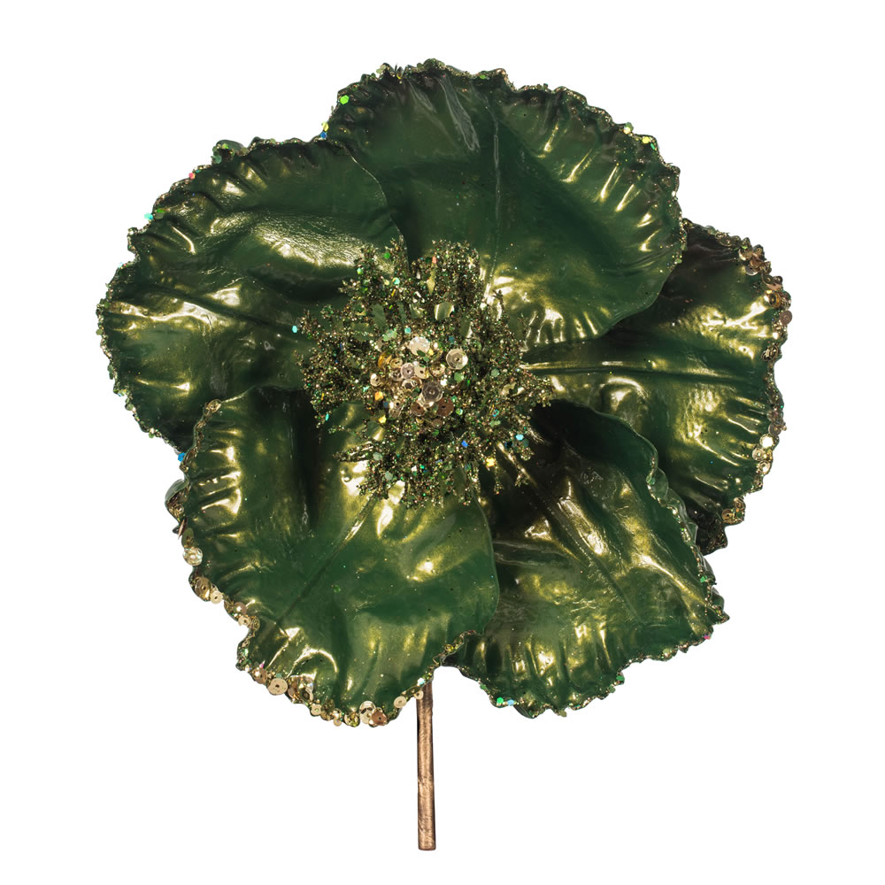 Vickerman 14" Pearl Poppy Spray