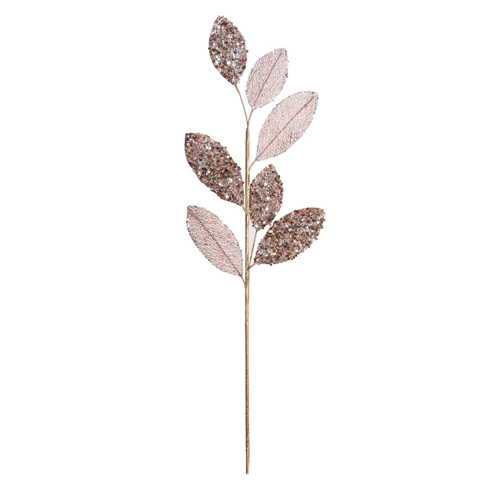 Vickerman 20" Mesh Apple Leaf Aritificial Christmas Spray