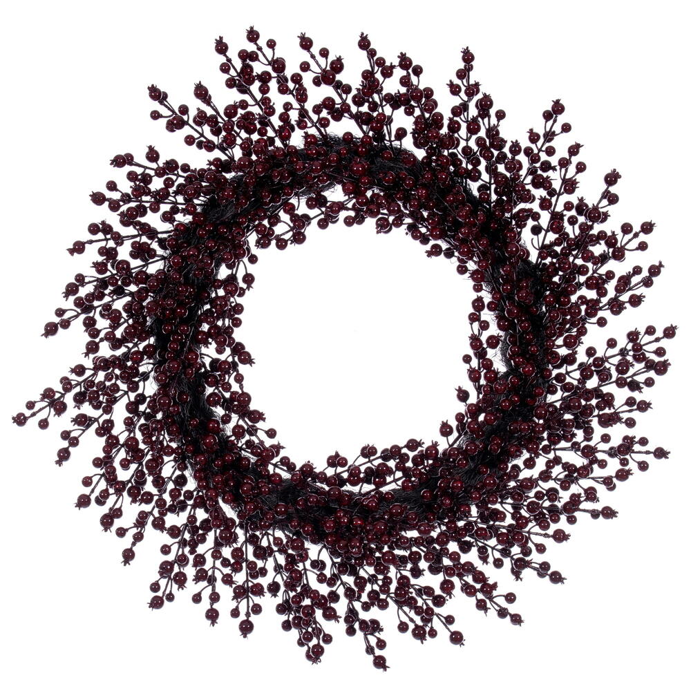 Vickerman 28" Crab Apple Mixed Berry Wreath