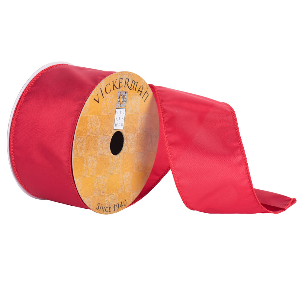 2.5"x10yd Red Nylon Wired