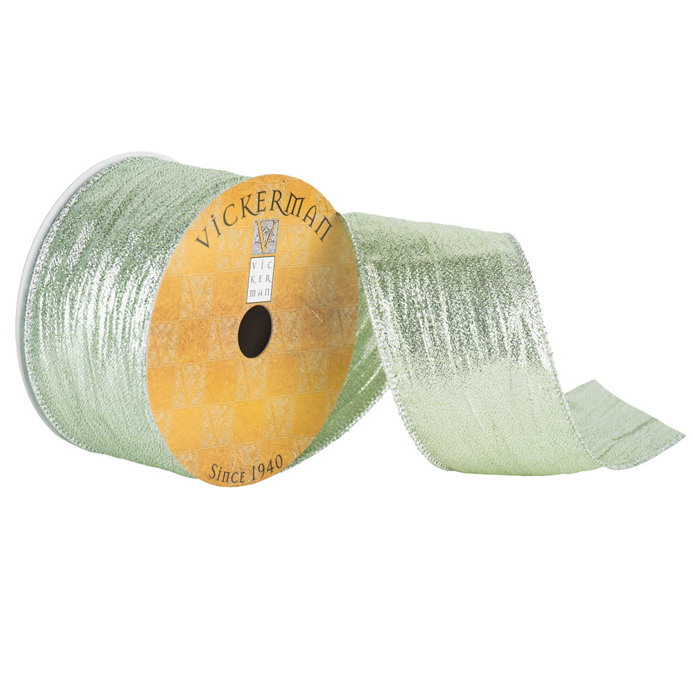 2.5"x10yd Mint Green Metallic