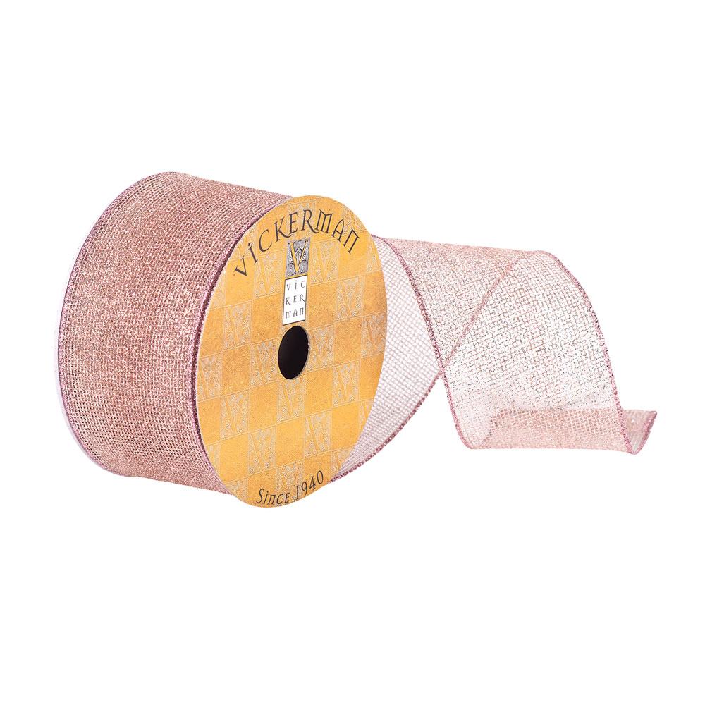 2.5"x10yd Orchid Shimmer Woven Ribbon