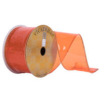 Vickerman 2.5" x 10yd Transparent PVC Christmas Ribbon