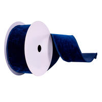 2.5"x10yd Midnight Blue Velvet Ribbon