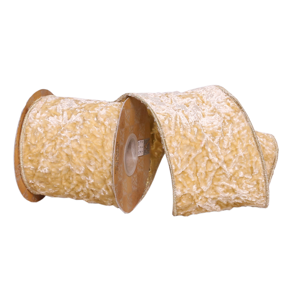 Vickerman Crushed Velvet Wired Edge Christmas Ribbon