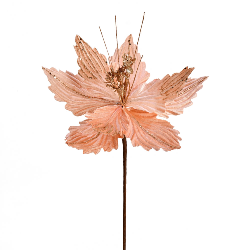 Vickerman 12" Poinsettia Aritificial Christmas Spray