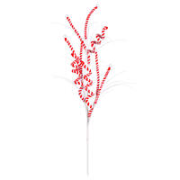 20" Red/White Candy Cane Spray 6/Bag