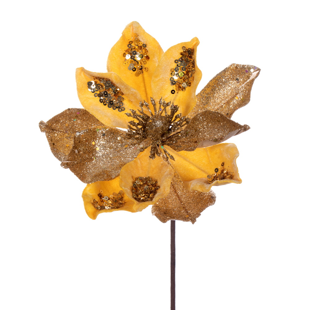 Vickerman 15" Deluxe Magnolia Stem