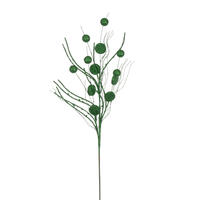 Vickerman 33" Ball and Coin Glitter Twig Spray