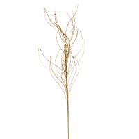 37" Gold Wavy Twig Glitter Spray 6/Bg