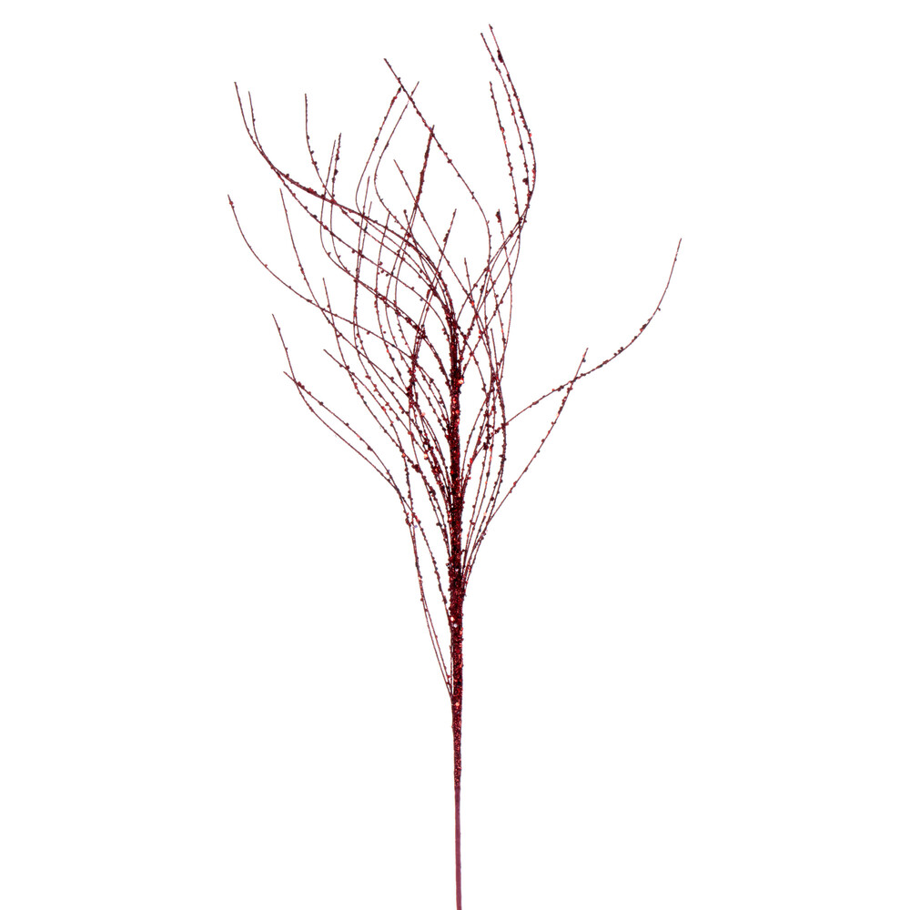 Vickerman 37" Wavy Twig Glitter Spray