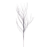 37" Pewter Wavy Twig Glitr Spray 6/Bg