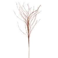 37" Copper Wavy Twig Glitr Spray 6/Bg