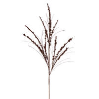 36" Mocha Berry Twig Glitr Spray 6/Bg