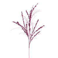 36" Pink Berry Twig Glitr Spray 6/Bg