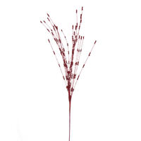 36" Red Berry Glitr Spray 6/Bg