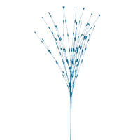 36" Turquoise Berry Glitr Spray 6/Bg