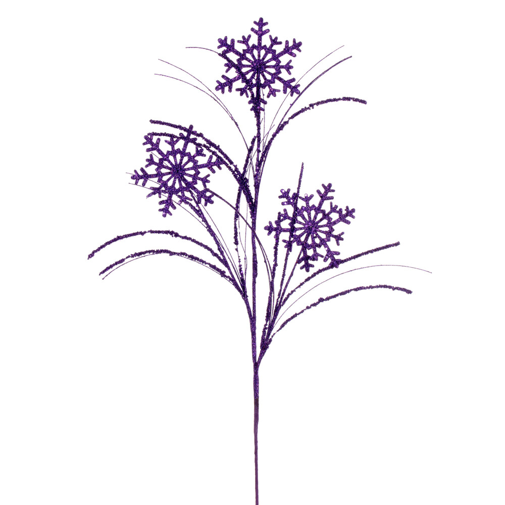 Vickerman 31" Snowflake Glitter Spray