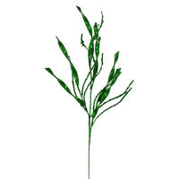 34" Green Wavy/Spiral Glitr Spray 6/Bg