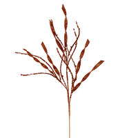 34" Copper Wavy/Spiral Glitr Spray 6/Bg