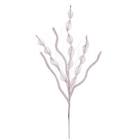 34" White Multi Spiral Glitr Spray 4/Bg