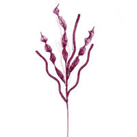 34" Pink Multi Spiral Glitr Spray 4/Bg