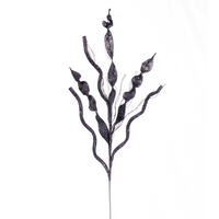 34" Pewter Multi Spiral Glitr Spray 4/Bg