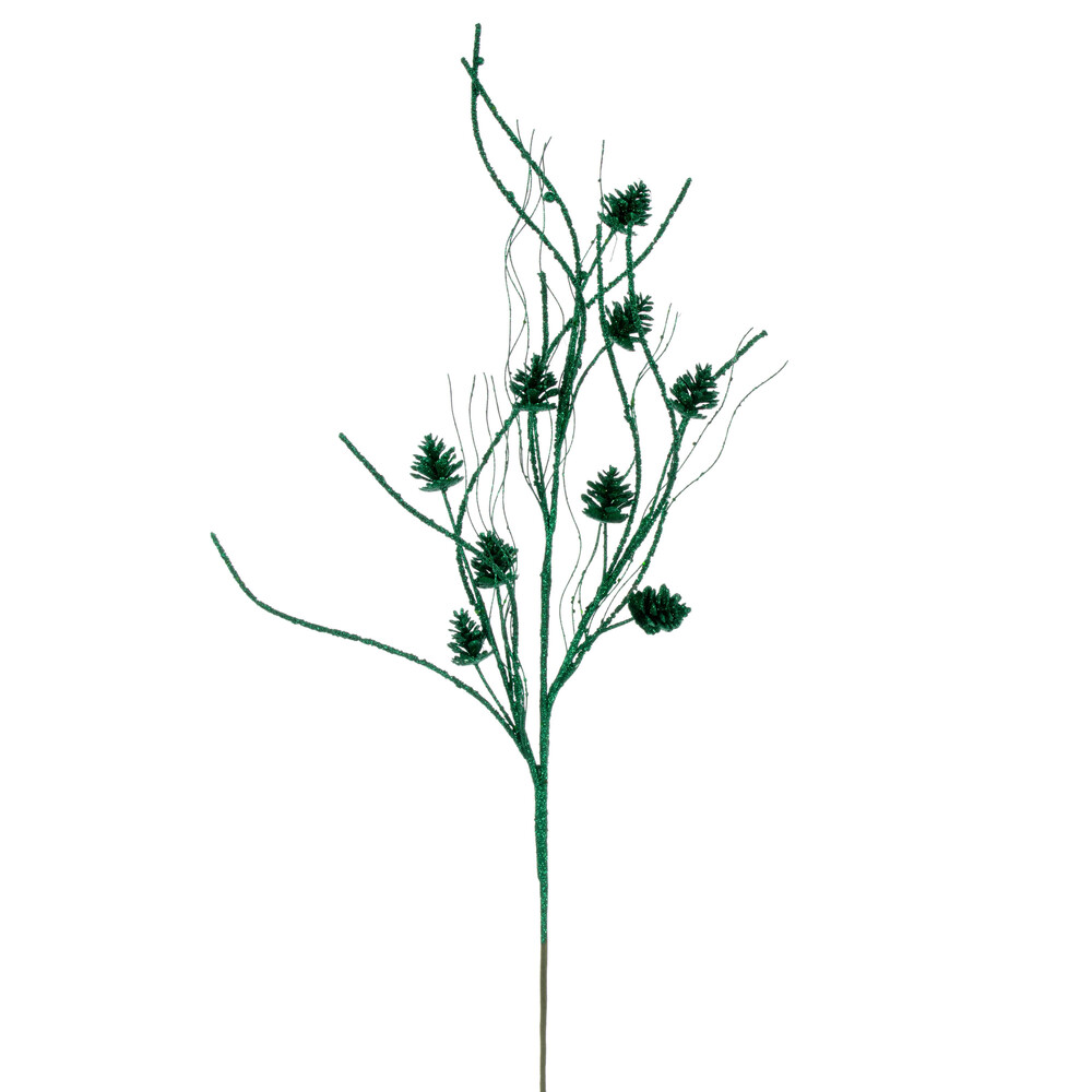 Vickerman 32" Mini Pinecone Twig Glitter Spray