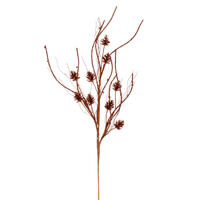 32" Copper Pinecone Twig Glitr Spry 6/Bg
