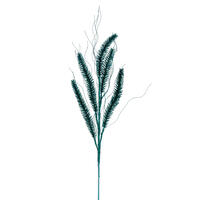 30" Teal Wheat Glitr Spray 6/Bg