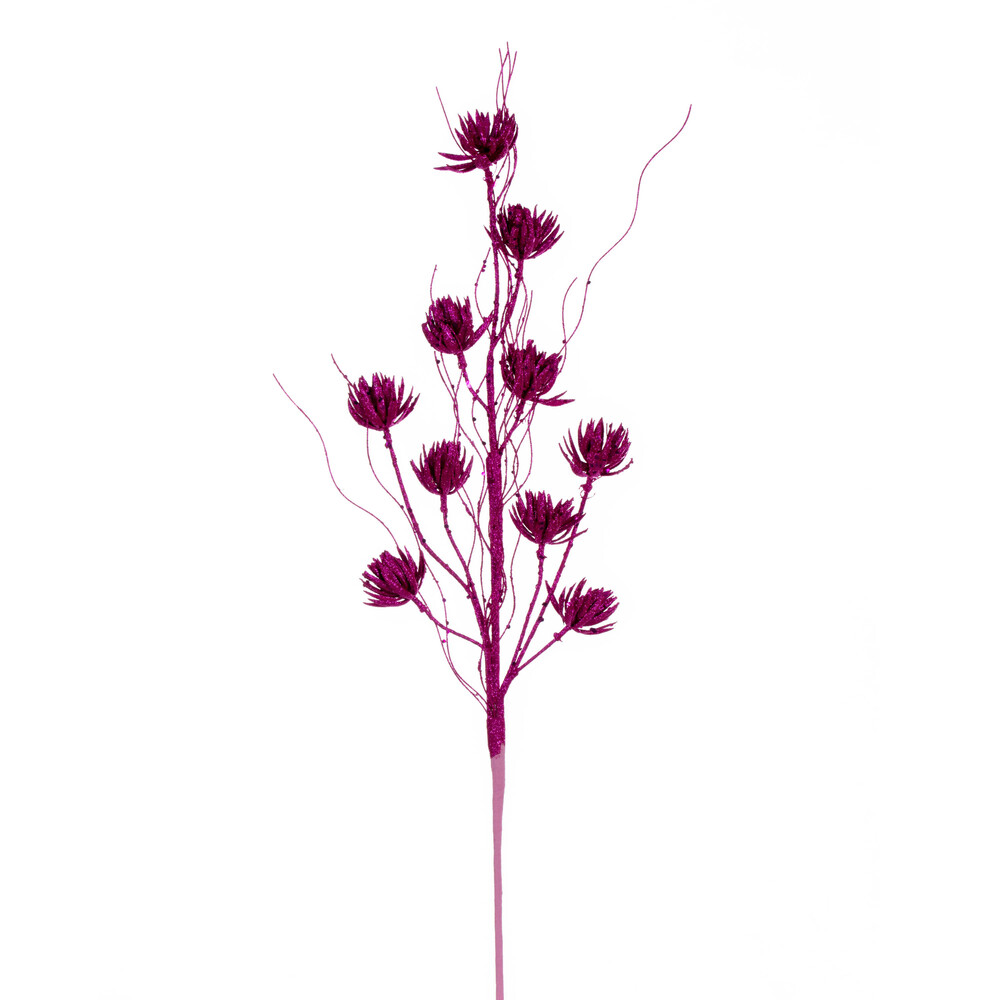 Vickerman 30" Mini Flower Glitter Spray
