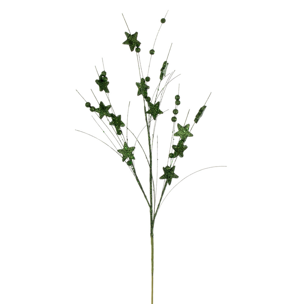 Vickerman 33" Star and Ball Glitter Spray
